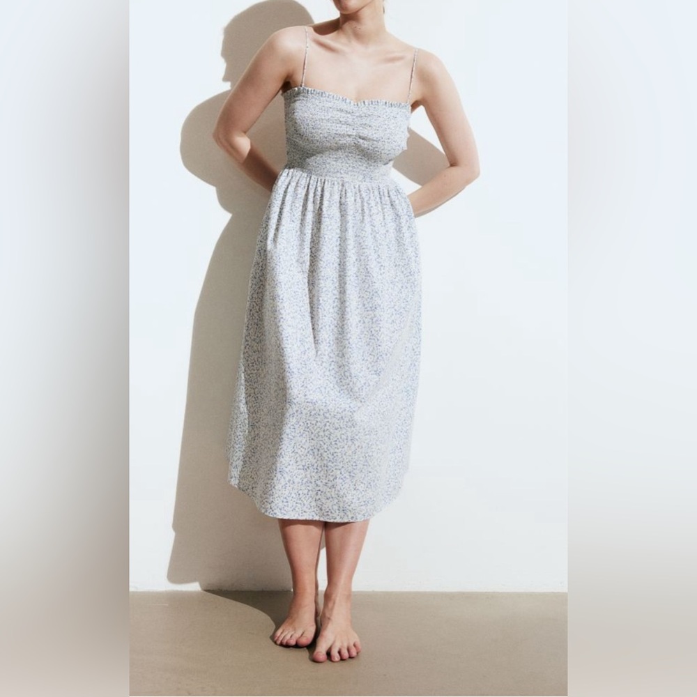 Smocked-bodice Dress